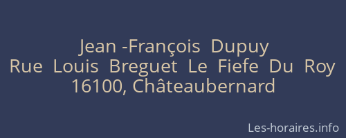 Jean -François  Dupuy