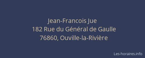 Jean-Francois Jue
