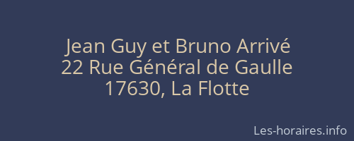 Jean Guy et Bruno Arrivé