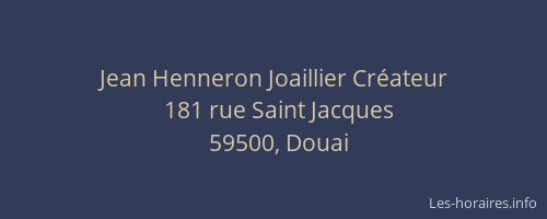 Jean Henneron Joaillier Créateur