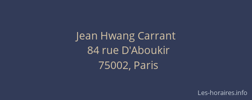 Jean Hwang Carrant