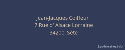 Jean-Jacques Coiffeur