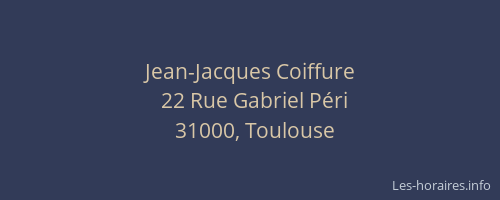 Jean-Jacques Coiffure