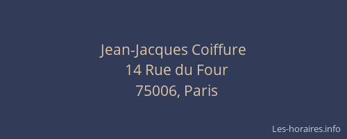 Jean-Jacques Coiffure