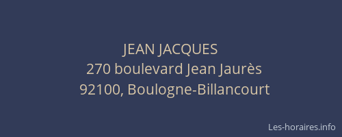 JEAN JACQUES