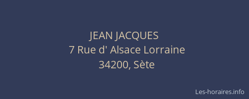 JEAN JACQUES
