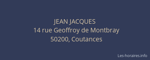 JEAN JACQUES