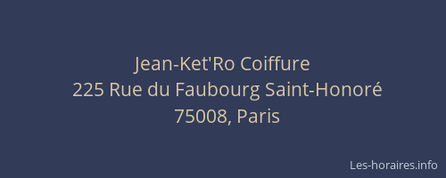 Jean-Ket'Ro Coiffure