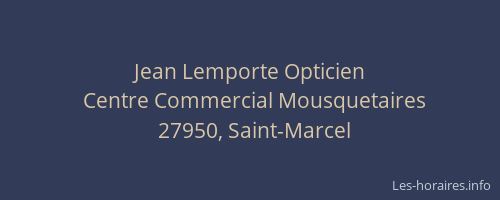 Jean Lemporte Opticien