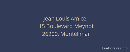 Jean Louis Amice