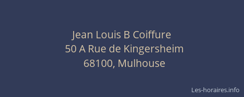 Jean Louis B Coiffure