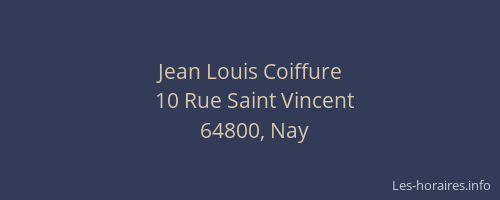 Jean Louis Coiffure