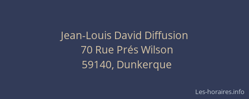 Jean-Louis David Diffusion