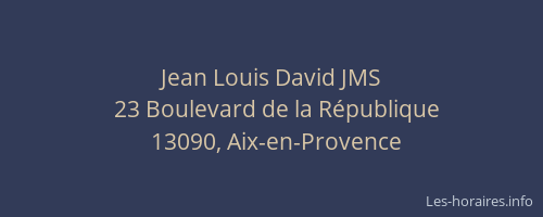Jean Louis David JMS
