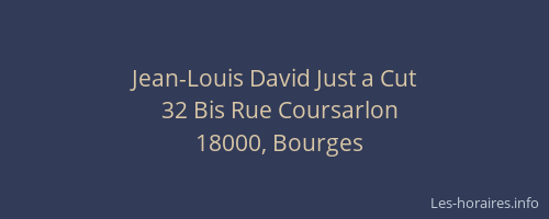 Jean-Louis David Just a Cut