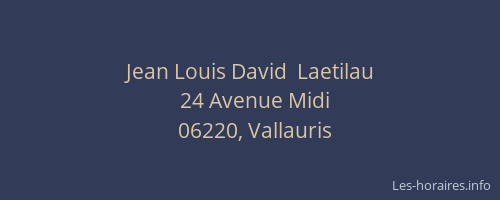 Jean Louis David  Laetilau