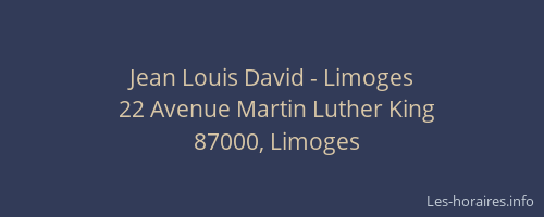Jean Louis David - Limoges