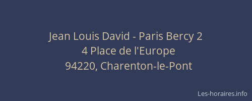 Jean Louis David - Paris Bercy 2