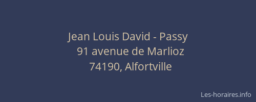 Jean Louis David - Passy