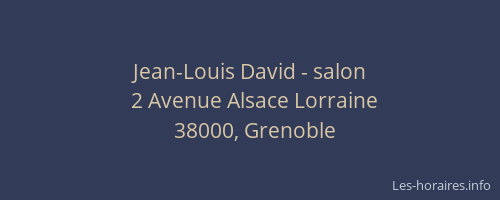Jean-Louis David - salon