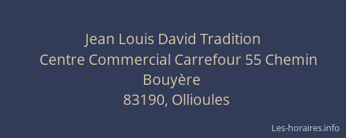 Jean Louis David Tradition