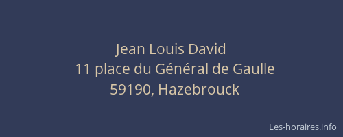 Jean Louis David