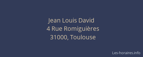 Jean Louis David