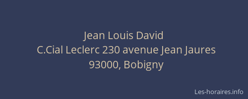 Jean Louis David