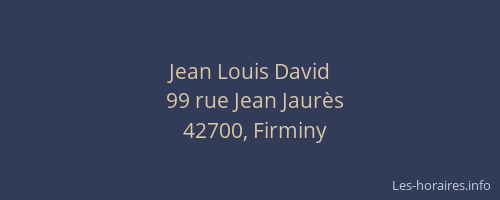 Jean Louis David