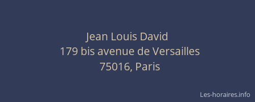 Jean Louis David