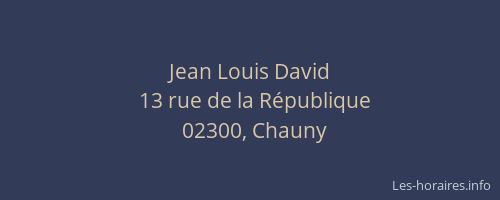 Jean Louis David