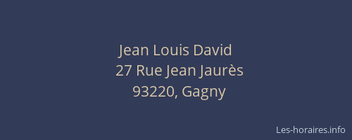 Jean Louis David
