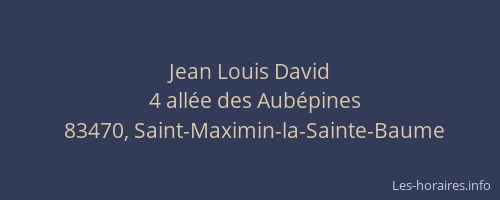 Jean Louis David