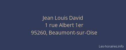 Jean Louis David