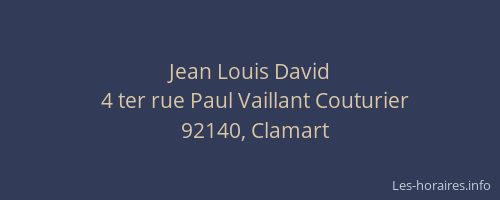 Jean Louis David