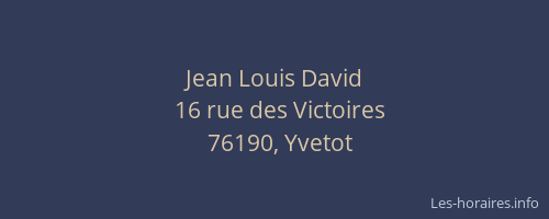 Jean Louis David