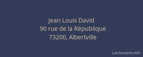 Jean Louis David