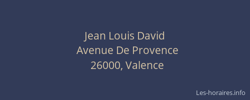 Jean Louis David