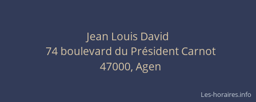 Jean Louis David