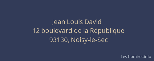 Jean Louis David