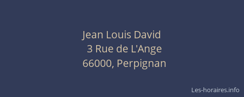 Jean Louis David