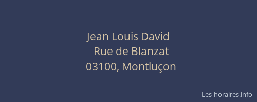 Jean Louis David
