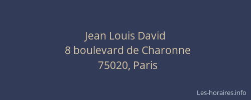 Jean Louis David