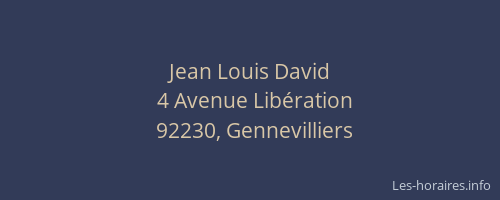 Jean Louis David