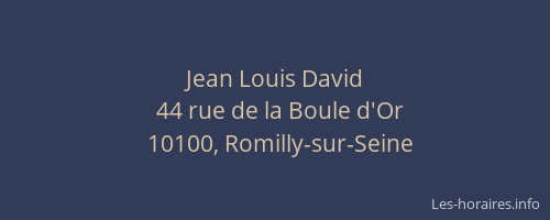 Jean Louis David