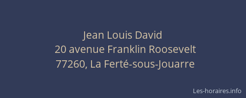 Jean Louis David