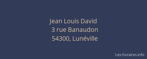 Jean Louis David