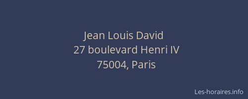 Jean Louis David