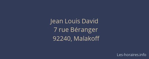 Jean Louis David