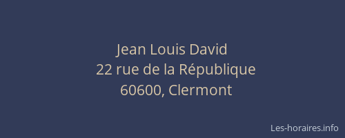 Jean Louis David